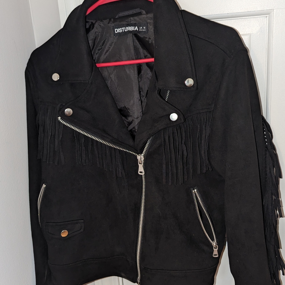 Disturbia Black Fringe Jacket